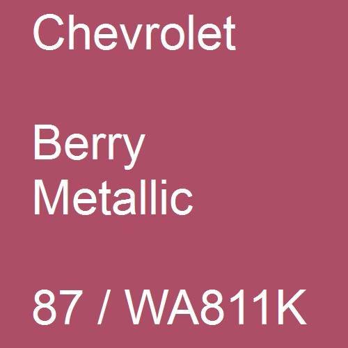 Chevrolet, Berry Metallic, 87 / WA811K.